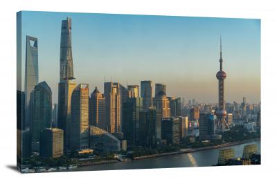 Shanghai Buildings, 2021 - Canvas Wrap