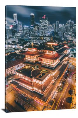 Buddha Tooth Relic Temple, 2017 - Canvas Wrap