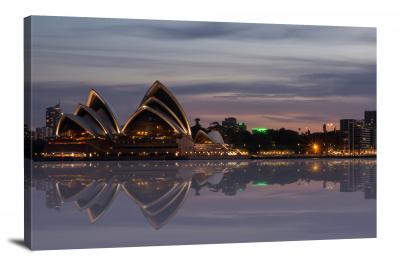 Reflections at Night, 2019 - Canvas Wrap