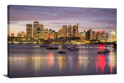 Sydney Harbour Boats, 2014 - Canvas Wrap