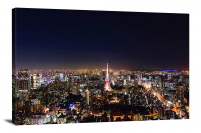 Tokyo at Night, 2017 - Canvas Wrap