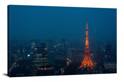 Tokyo Skyline, 2020 - Canvas Wrap