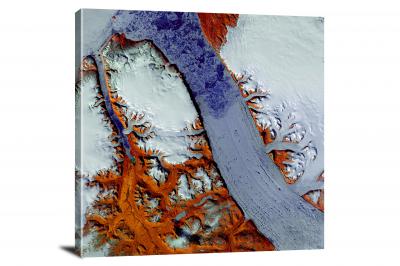 Petermann Glacier in Greenland, 2020 - Canvas Wrap