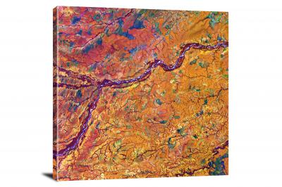 Meta River in Columbia, 2020 - Canvas Wrap