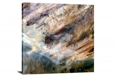 Tin Bider Crater in Algeria, 2020 - Canvas Wrap