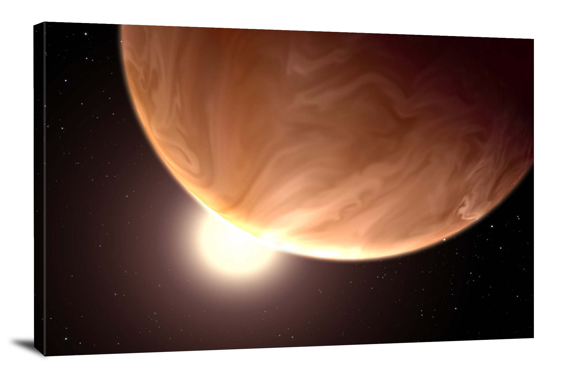 Clouds in Atmosphere of Exoplanet GJ 1214b Illustration, 2013 - Canvas Wrap