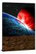 Red and Blue Exoplanet - Canvas Wrap
