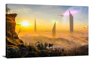 Alien City, 2020 - Canvas Wrap