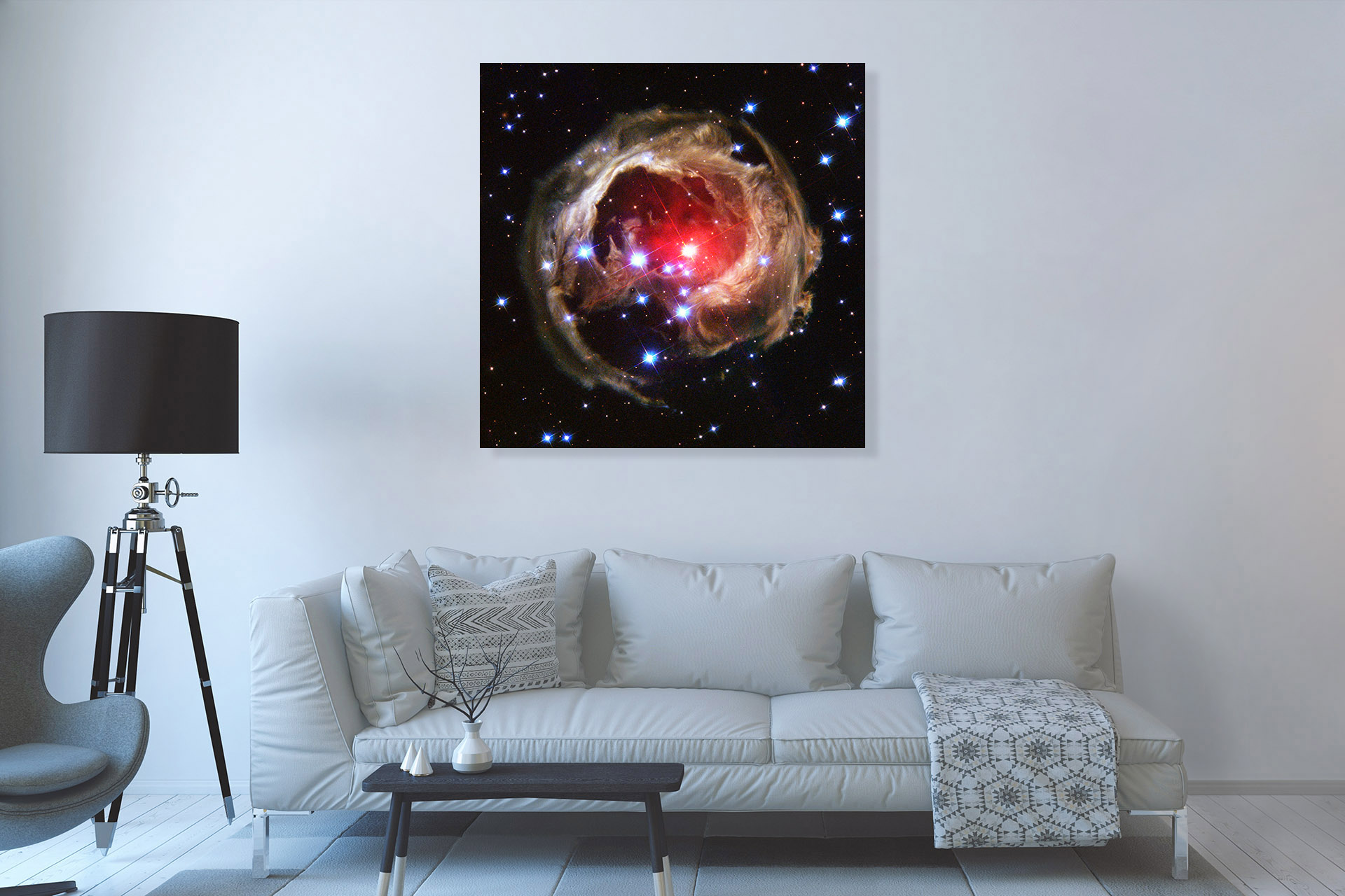 Light Echo Around V838 Monocerotis, 2004 - Canvas Wrap