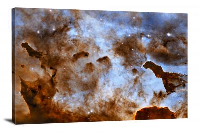 Ice Sculptures in the Carina Nebula, 2010 - Canvas Wrap