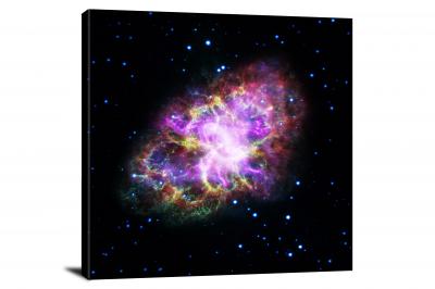 Multiwavelength Crab Nebula, 2017 - Canvas Wrap