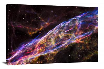 Veil Nebula Supernova Remnant, 2015 - Canvas Wrap