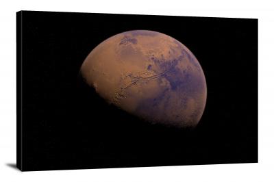Partial Planet Mars, 2017 - Canvas Wrap