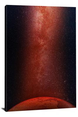 Mars in the Galaxy, 2021 - Canvas Wrap