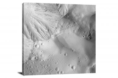 Olympus Mons Monochrome,  - Canvas Wrap