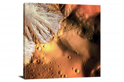 Olympus Mons Natural,  - Canvas Wrap