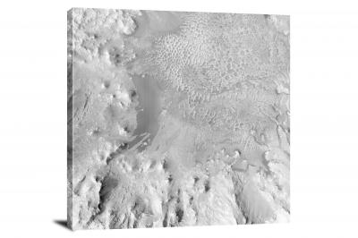 Elorza Crater Monochrome,  - Canvas Wrap