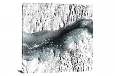 Gale Crater Monochrome,  - Canvas Wrap