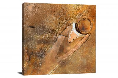 Athabasca Valles, Mars Natural Style,  - Canvas Wrap