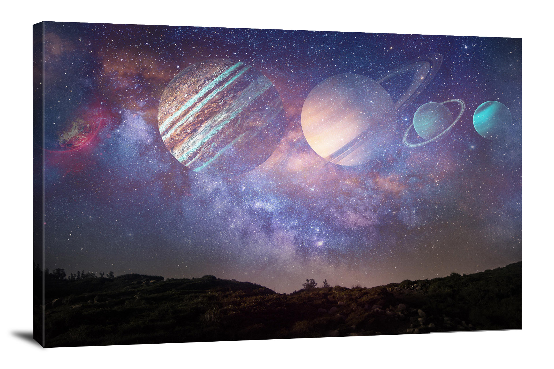 Solar System Art, 2022 - Canvas Wrap