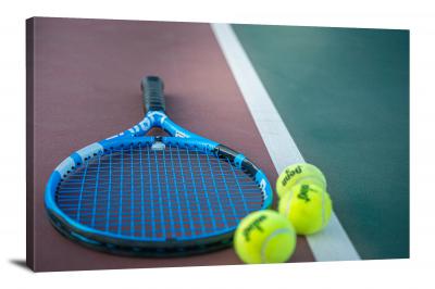 Tennis Racquet and Balls, 2020 - Canvas Wrap
