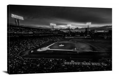 Fenway in Black and White, 2017 - Canvas Wrap