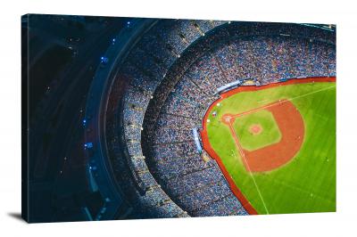 Baseball Stadium Aerial View, 2016 - Canvas Wrap
