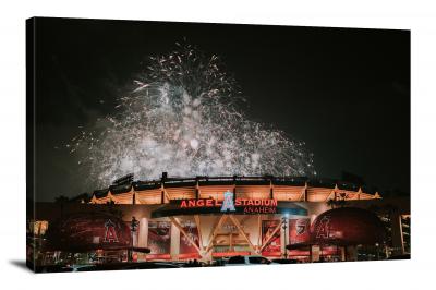 Angel Stadium Fireworks, 2021 - Canvas Wrap