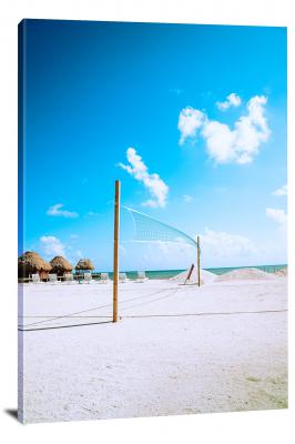Sand Volleyball Court, 2020 - Canvas Wrap