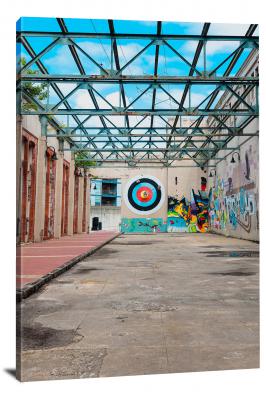 Graffiti Target, 2021 - Canvas Wrap