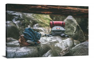 Hiking Equipment in Canada, 2016 - Canvas Wrap