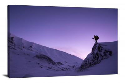 Purple Mountaineer, 2016 - Canvas Wrap