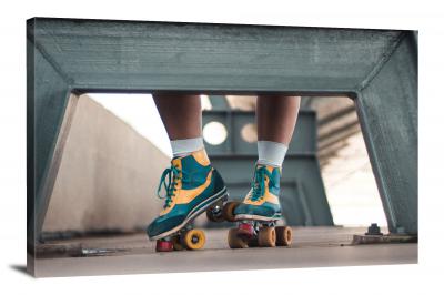Framed Roller Skates, 2020 - Canvas Wrap
