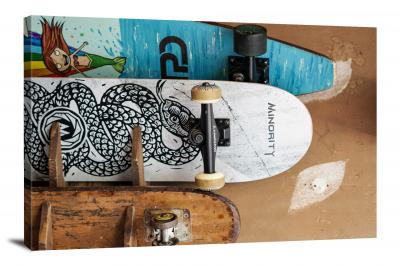 Horizontal Skateboard Rack, 2020 - Canvas Wrap