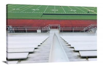 Bleachers and Track, 2020 - Canvas Wrap