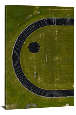 Grassy Track from Above, 2020 - Canvas Wrap