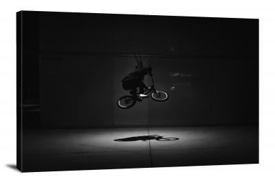Silhouette of Box Rider, 2021 - Canvas Wrap