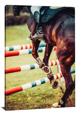 Horse Jumping Show, 2019 - Canvas Wrap