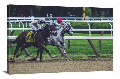 Close Horse Race, 2016 - Canvas Wrap
