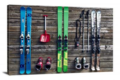Ski Equipment, 2015 - Canvas Wrap