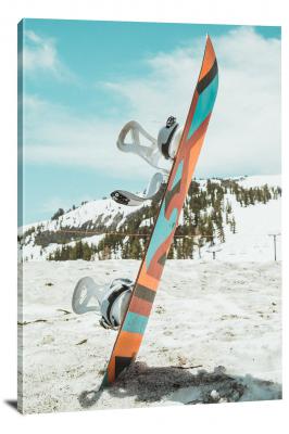 Snowboard in the Ground, 2016 - Canvas Wrap