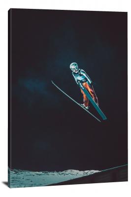 Ski Jumping, 2019 - Canvas Wrap