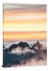 Sun Sets Over Cloud-Shrouded Peaks, 2017 - Canvas Wrap