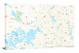 Custom Topography Map Canvas Wrap: Color Pencil Style