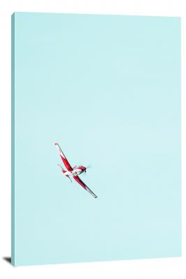 Red and White Plane, 2019 - Canvas WrapQ