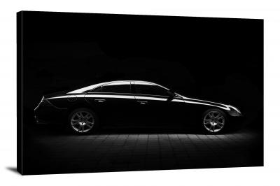 Mercedes Minimal Silhouette, 2017 - Canvas Wrap