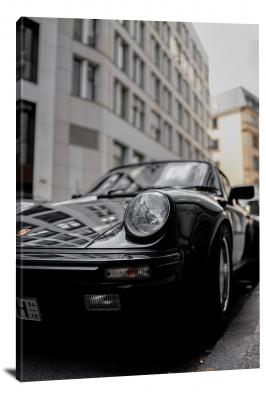 Black Porsche, 2021 - Canvas Wrap