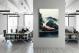 BMW car in front of Waterfall, 2021 - Canvas Wrap1