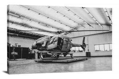 Helicopter in Storage, 2018 - Canvas Wrap