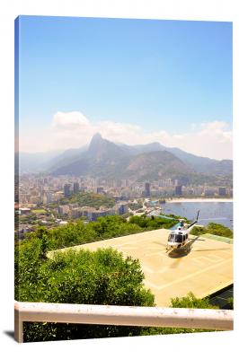 Brazil Landing Pad, 2020 - Canvas Wrap